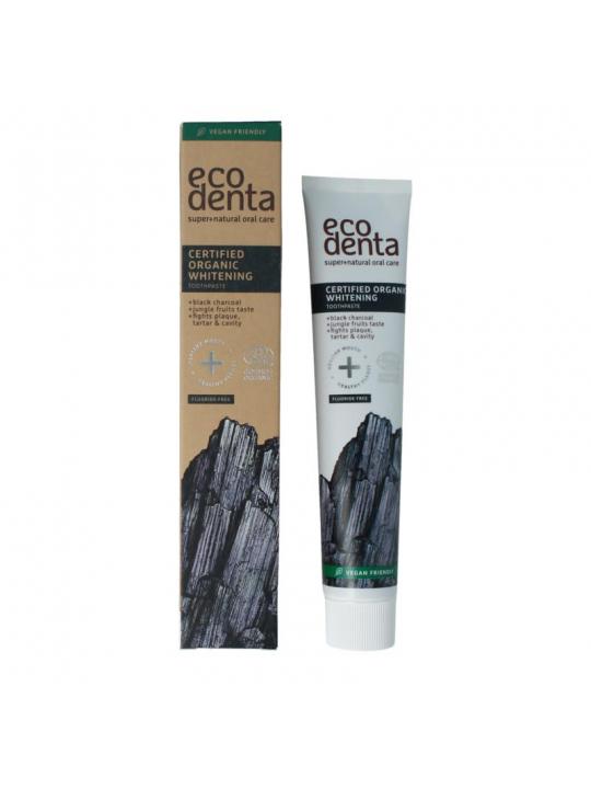 Ecodenta tandpasta white houtskool bio
