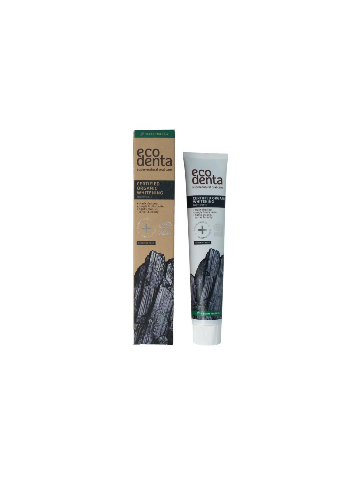 Ecodenta tandpasta white houtskool bio