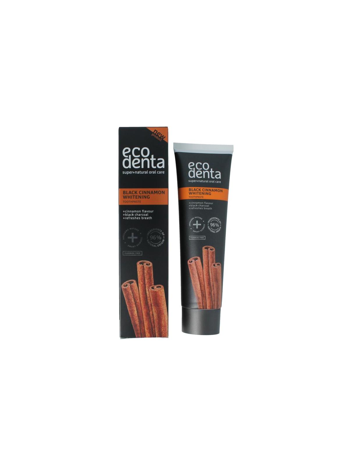 Ecodenta Tandpastas whitening kaneel black line