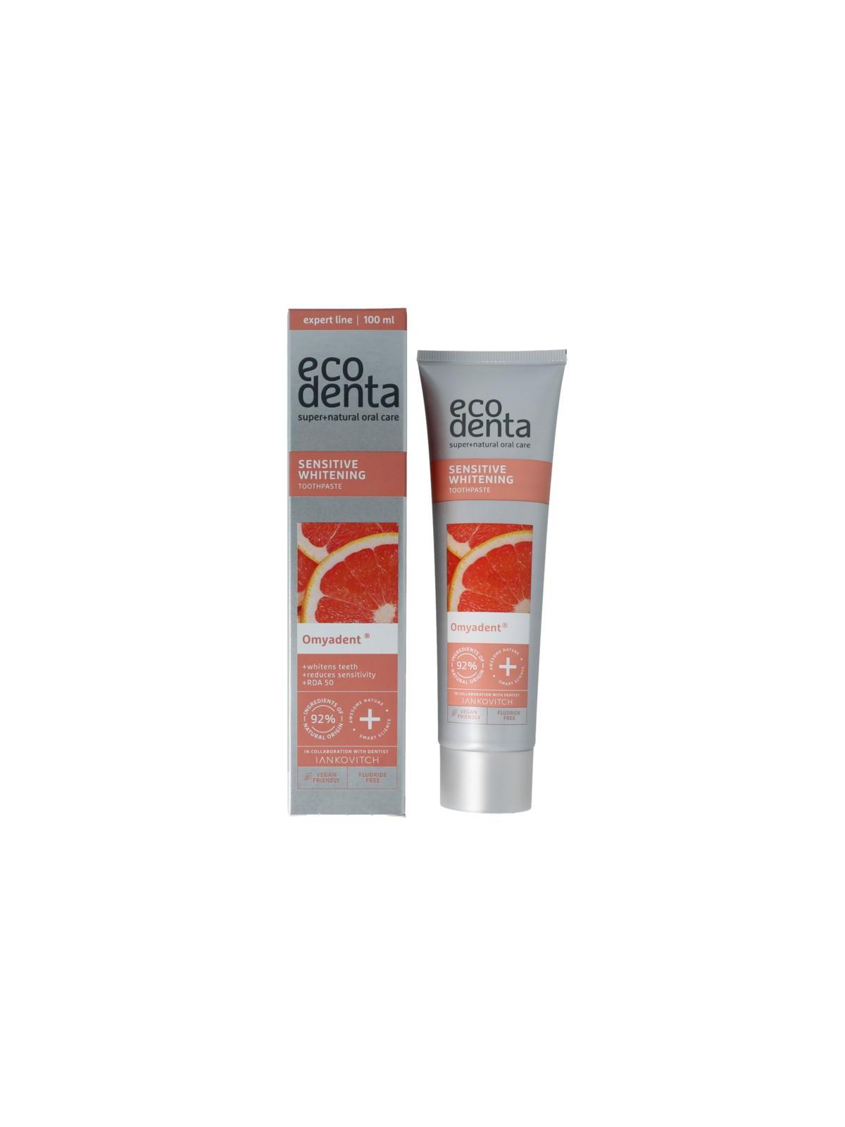Ecodenta Tandpasta sensitive whitening expert line
