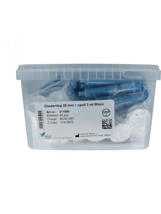Spruyt Hillen doseerdop 28mm met spuit 3ml