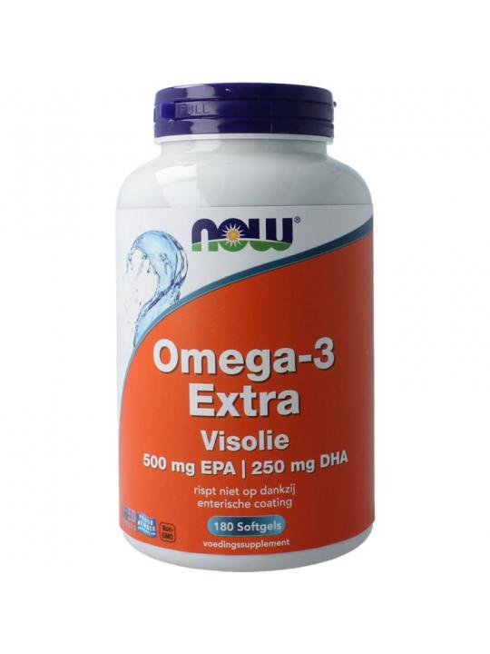 NOW omega 3 extra visolie 500 mg