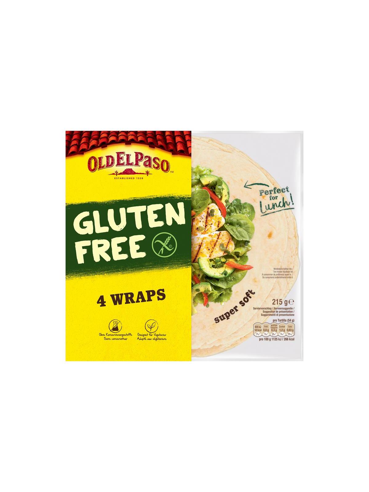 Old El Paso tortilla wraps xl glutenvrij
