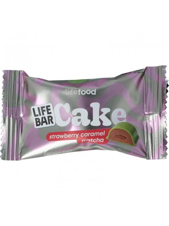 Cake strawberry caramel matcha