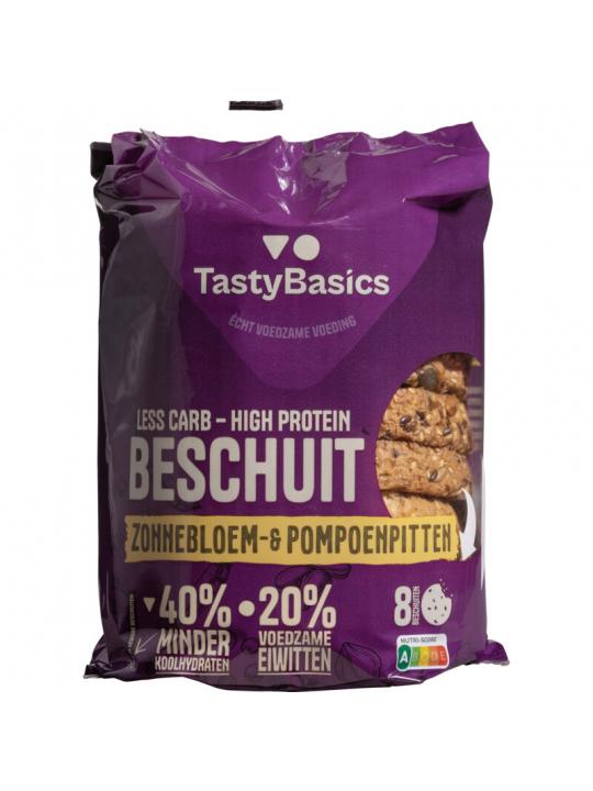 Less carb-high protein beschuit zonnebl/pompoenpit