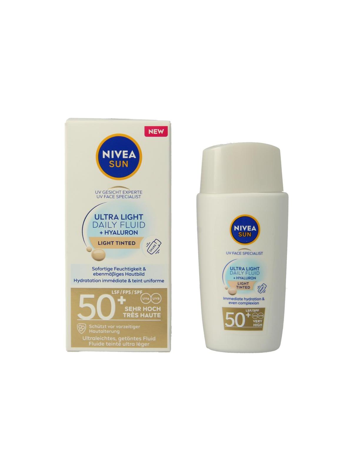 Sun face daily fluid SPF50 tint light
