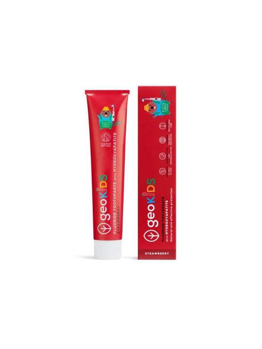Toothpaste fluor kids strawberry tube