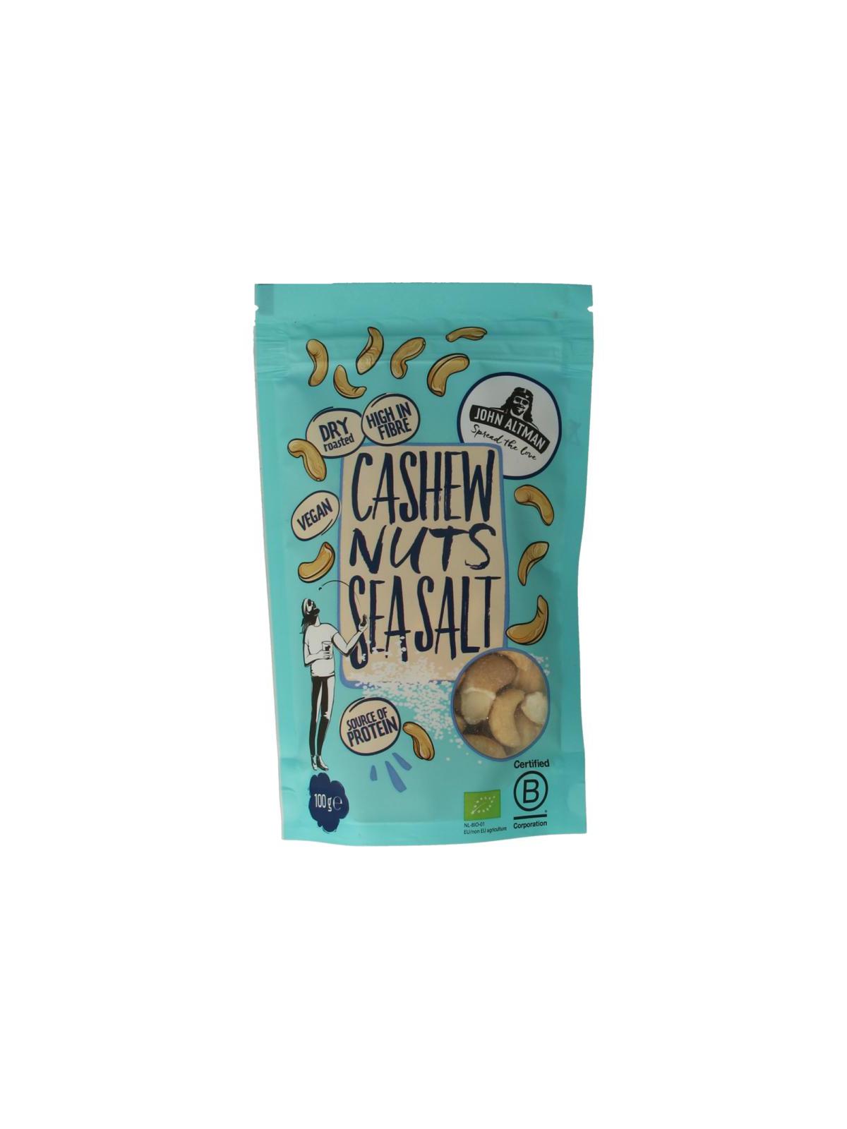 Dry roasted cashew nuts sea salt bio