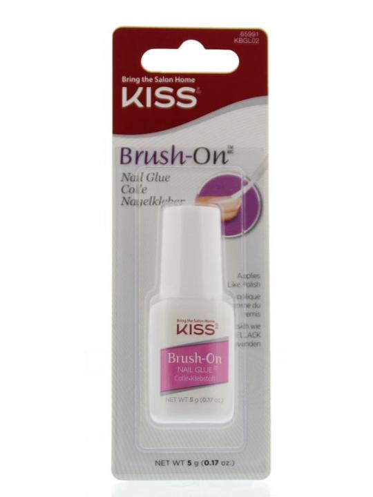 Nail glue brush on