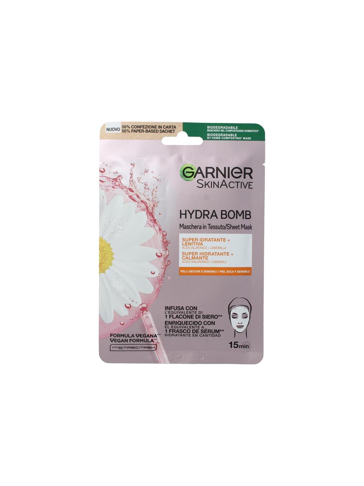 Skin act tissue masker kamille& hyaluronzuur