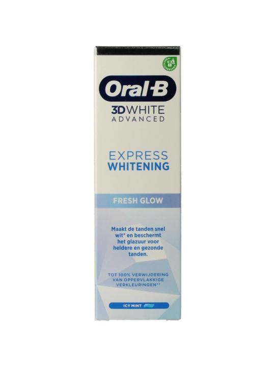 Tandpasta 3D white advanced expres fresh whitening