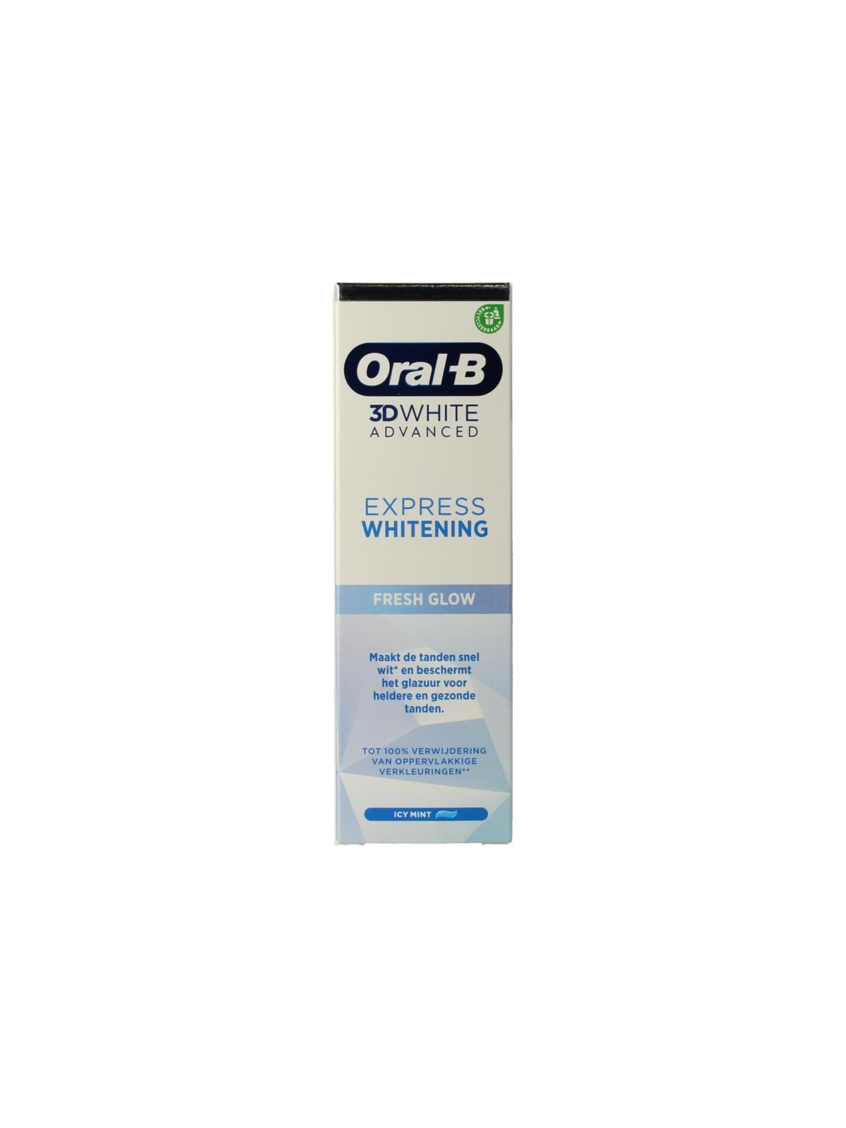 Tandpasta 3D white advanced expres fresh whitening