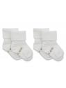Blijf baby sokjes 6-12 mnd offwhite/wit