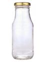 Sapfles glas 250ml met twist off dop goud