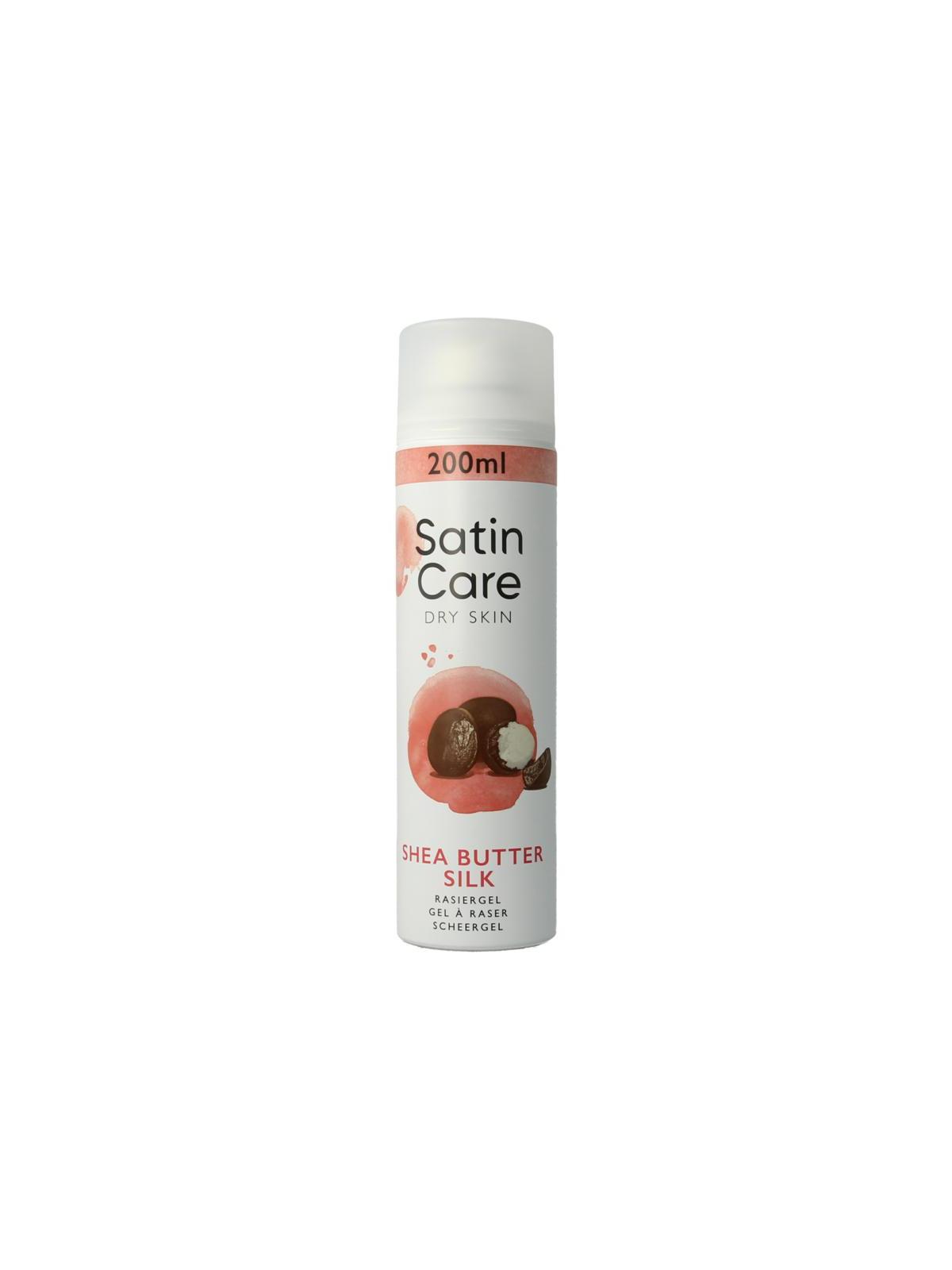 Satin care scheergel droge huid