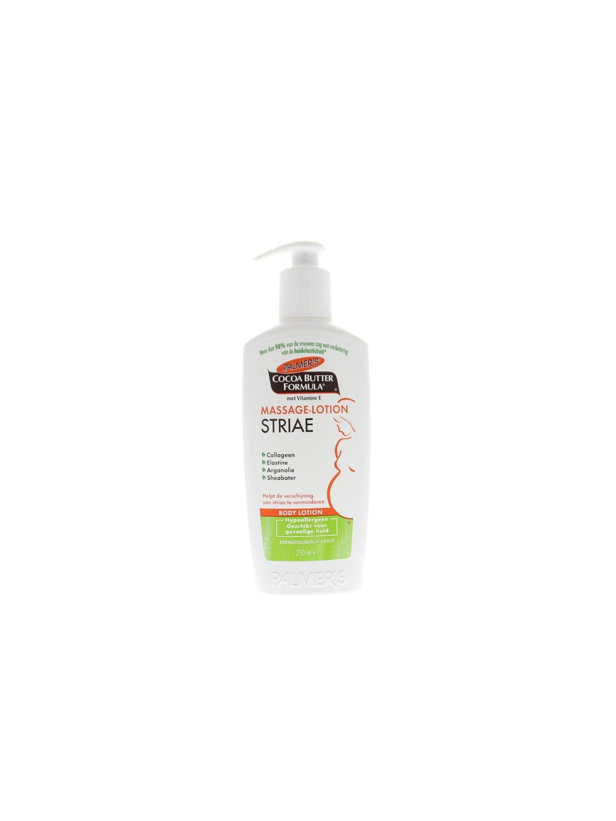 Cocoa butter massage lotion striae