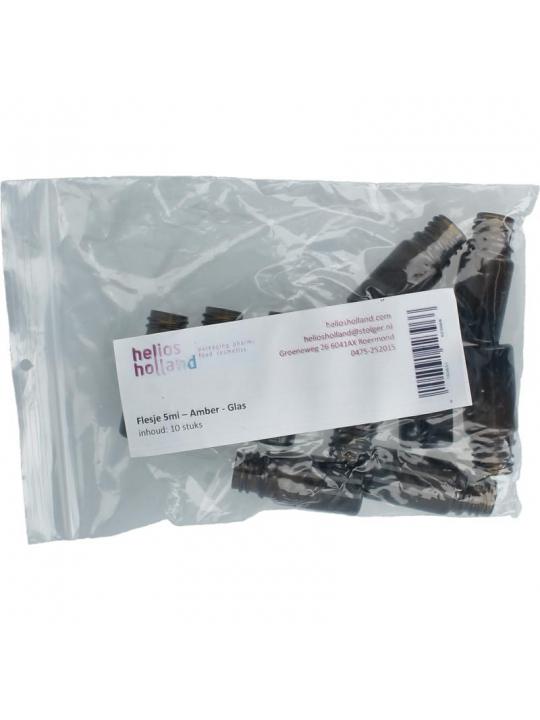 Flesje glas 5ml amber