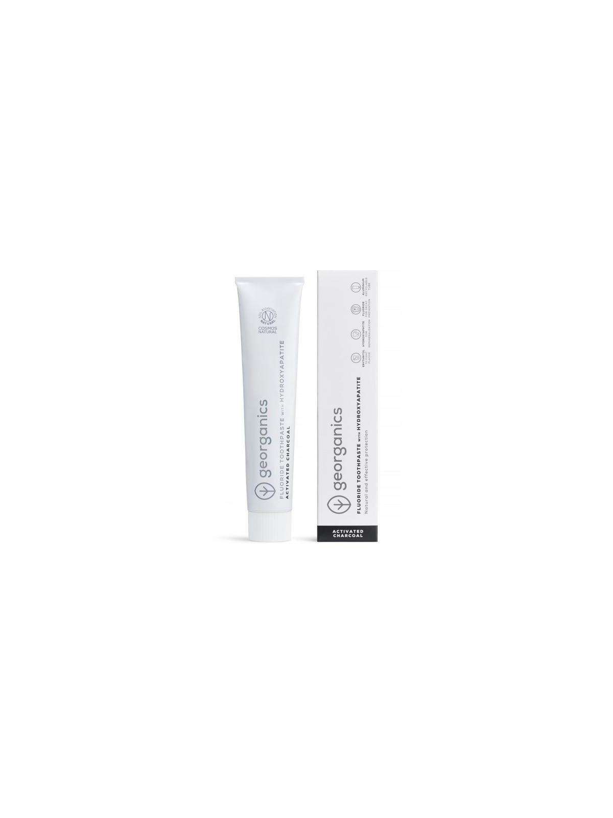 Toothpaste fluor charcoal tube