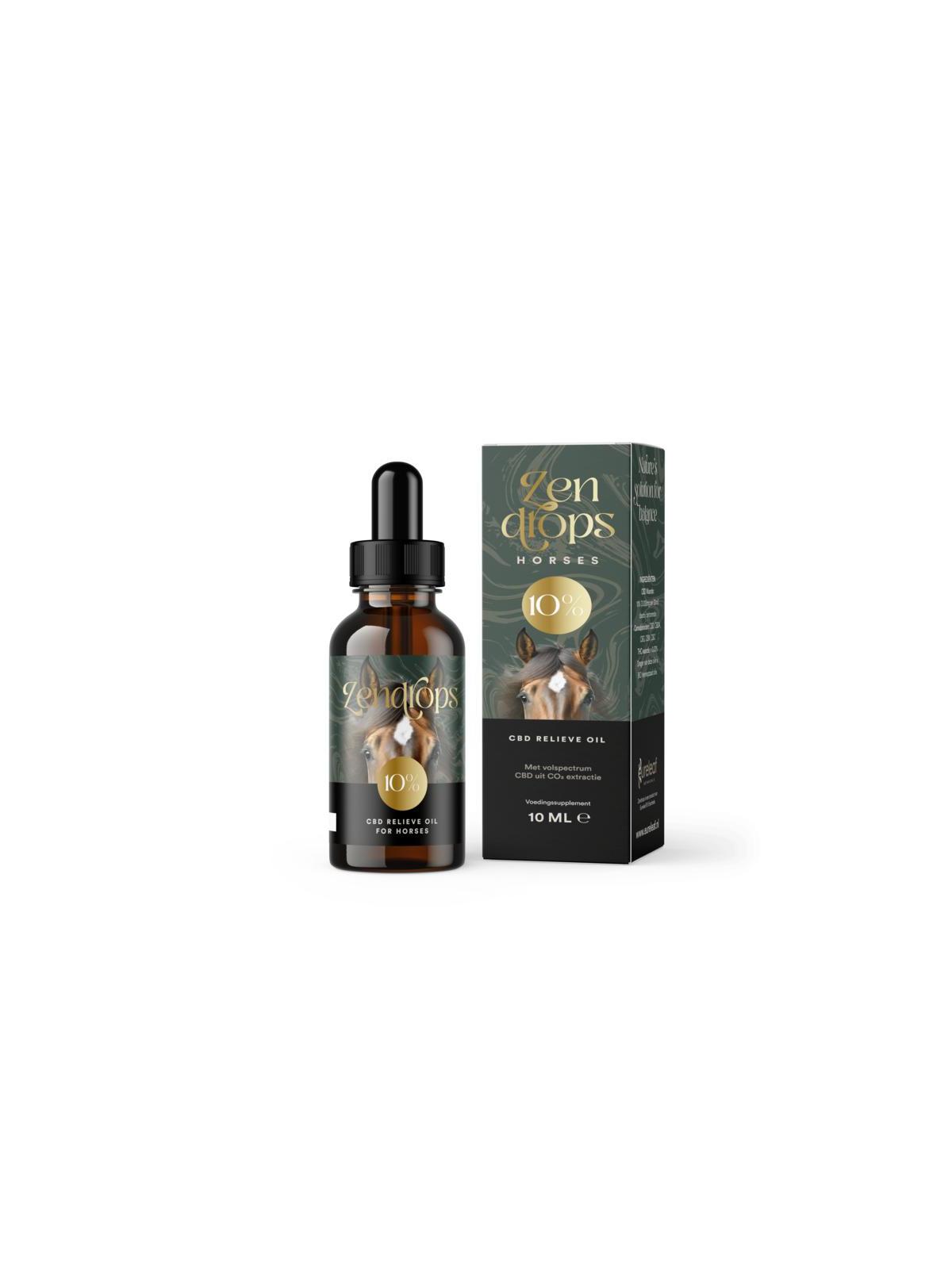 CBD olie paarden 10% hennepzaadolie
