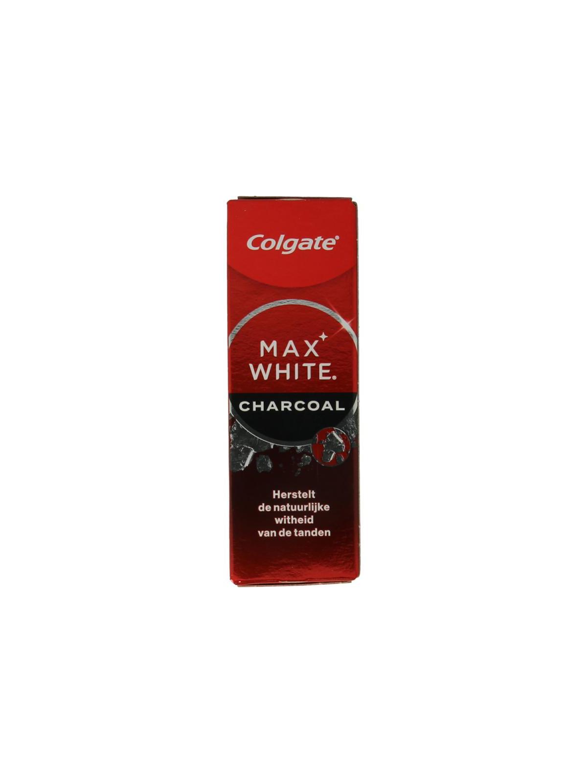 Tandpasta max white charcoal