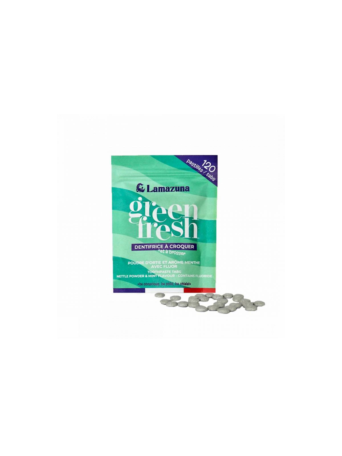 Toothpaste tablets greenfresh nettle mint bio