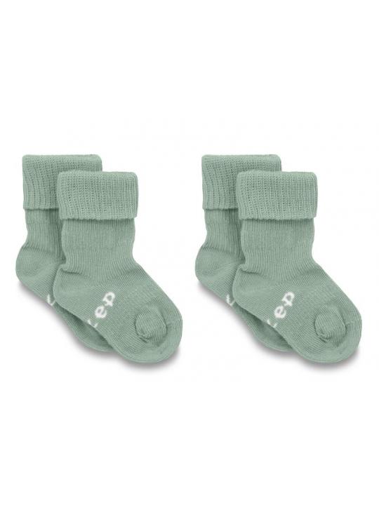 Blijf baby sokjes 6-12 mnd pale green/groen