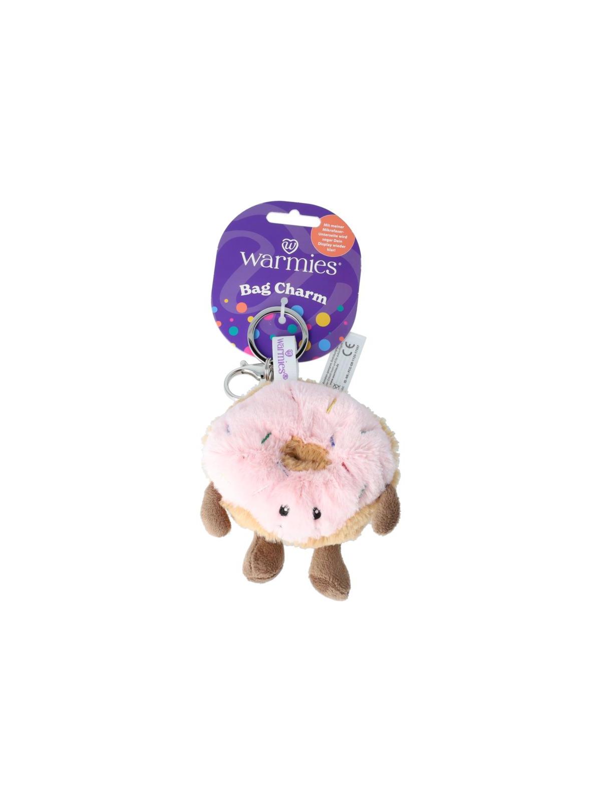 Warmies bag charm donut