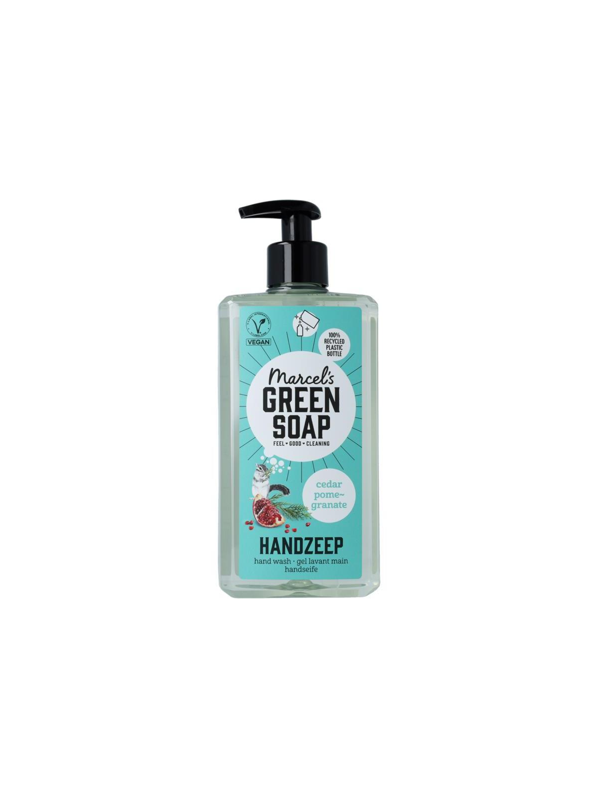 Marcel's Green Soap handzeep cedar & pomegranate