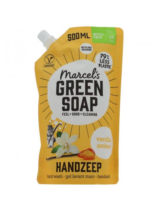 Marcel's Green Soap handzeep vanille & amber nav