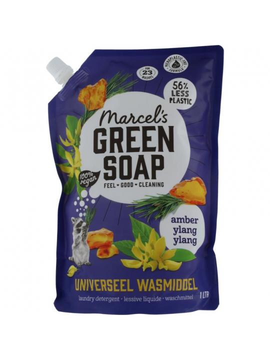 Marcel's Green Soap wasmid amber & ylang ylang nav