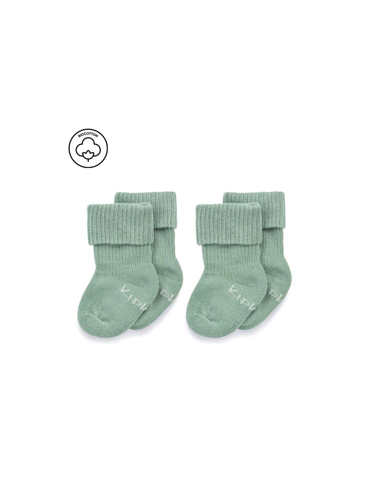 Blijf baby sokjes newborn/ prematuur pale green