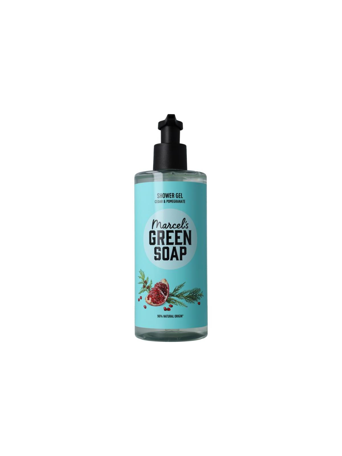 Marcel's Green Soap shower gel cedar & pomegranate