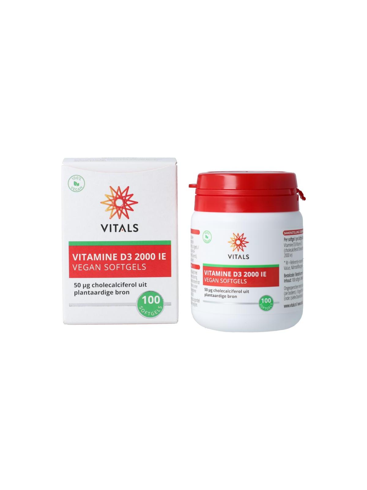 Vitals vitamine d3 2000 ie vegan