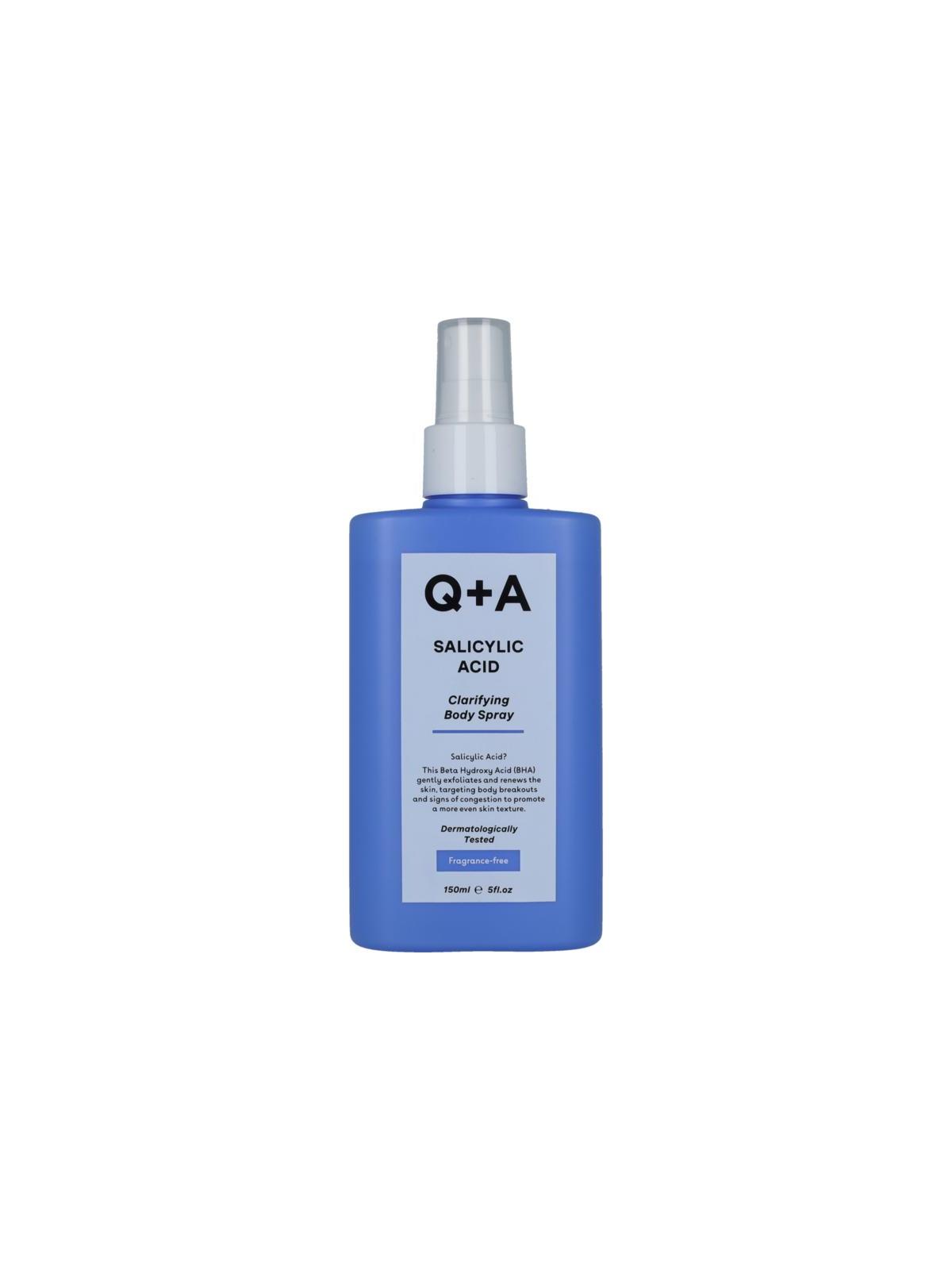 Q+A salicylic acid body spray