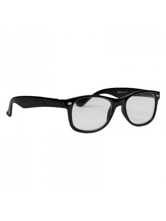 Leesbril wayfarer glans zwart +3.00