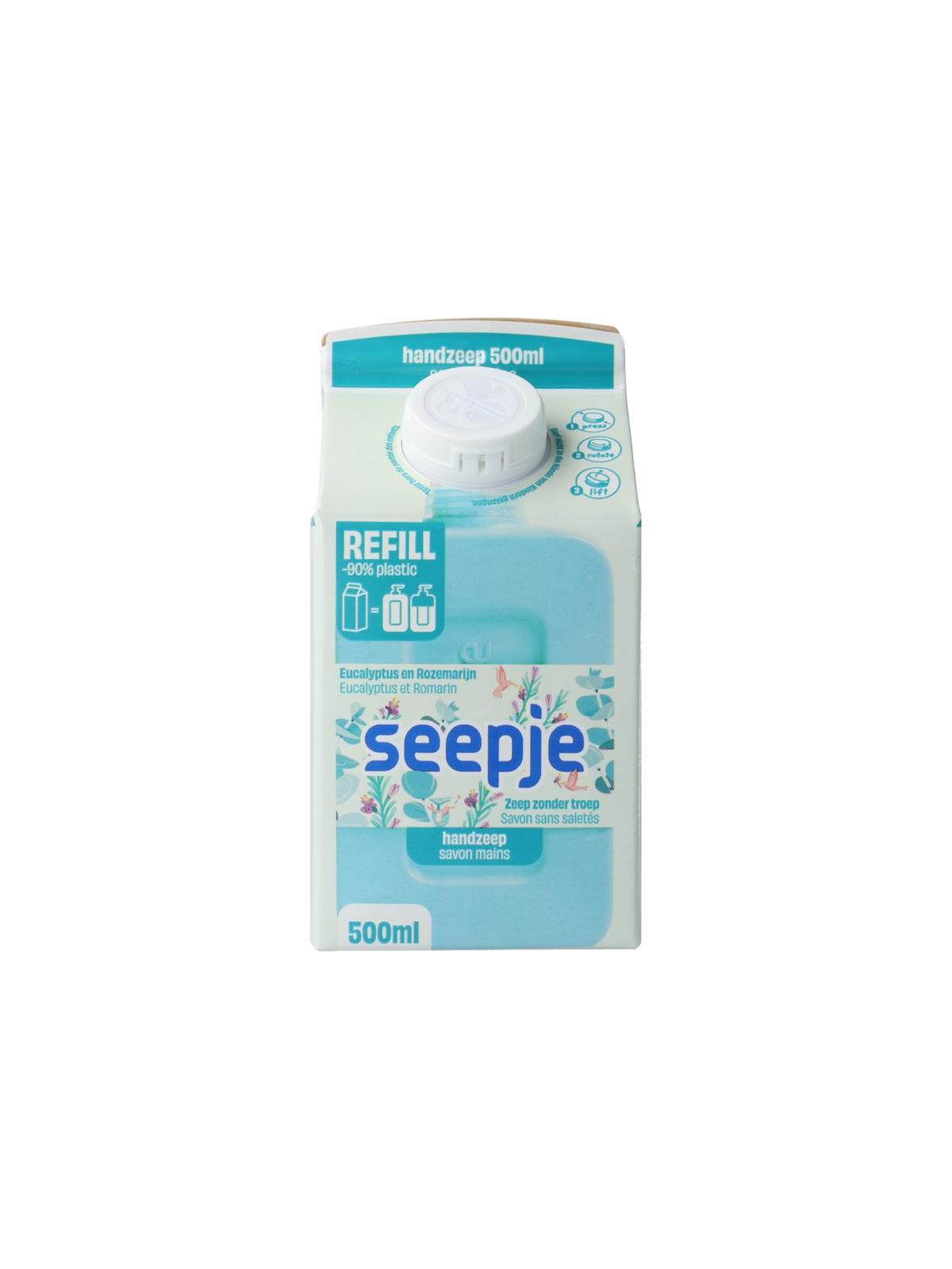 Seepje handzeep eucalyp rozema refill