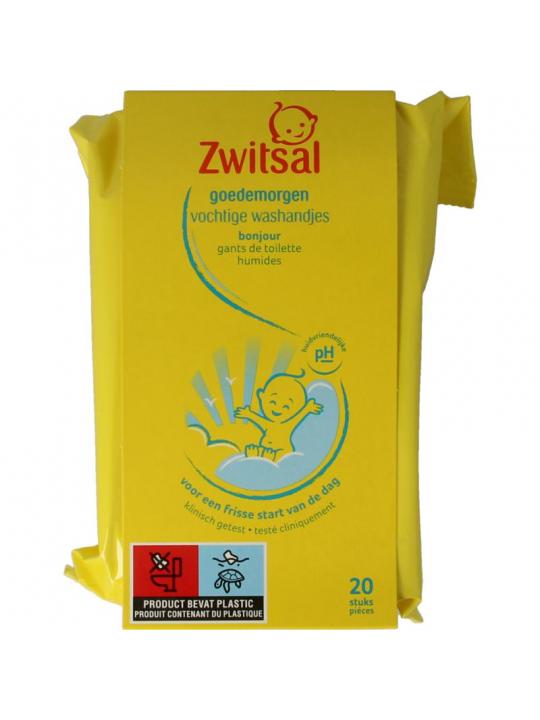 Goedemorgen vochtige washandjes