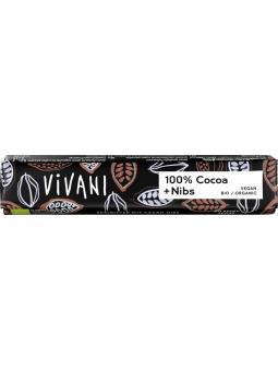 Vivani 100% cocoa + nibs