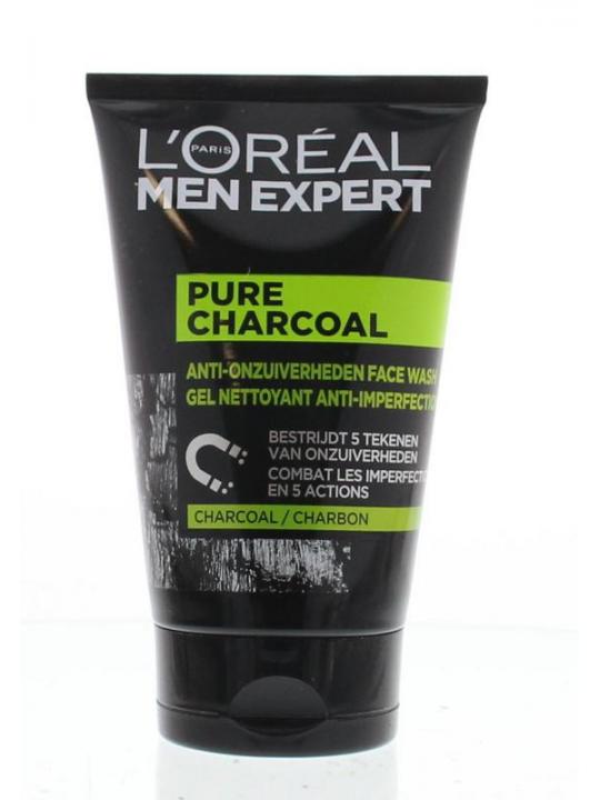 Men expert pure charcoal face wash