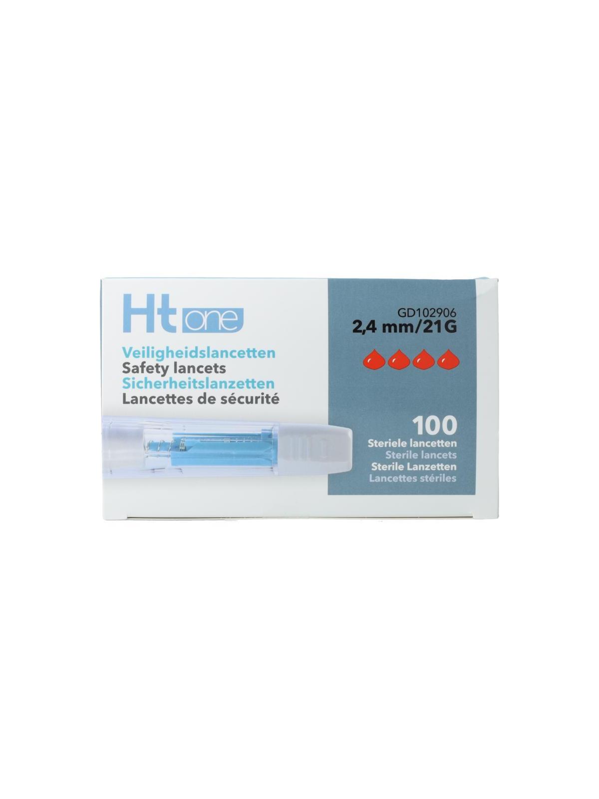 HT One veiligheidslancetten 2,4 mm