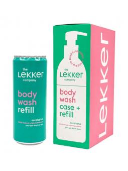 Lekker Company body wash case + refill eucal