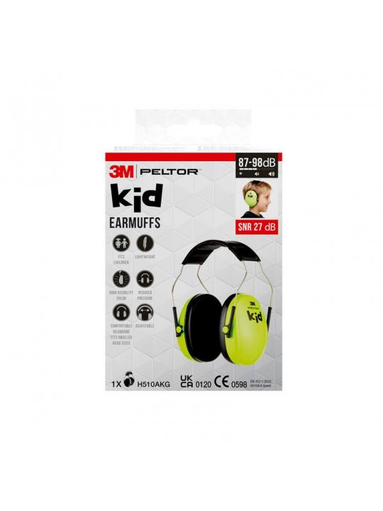3M gehoorkap v kinderen neon gr