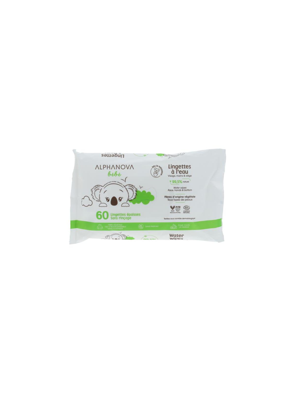 Alphanova Bebe water wipes face & hand & bott