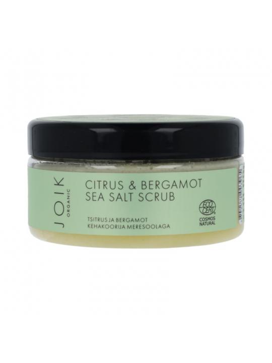 Joik Organics Citrus & bergamot sea salt scrub organic vegan