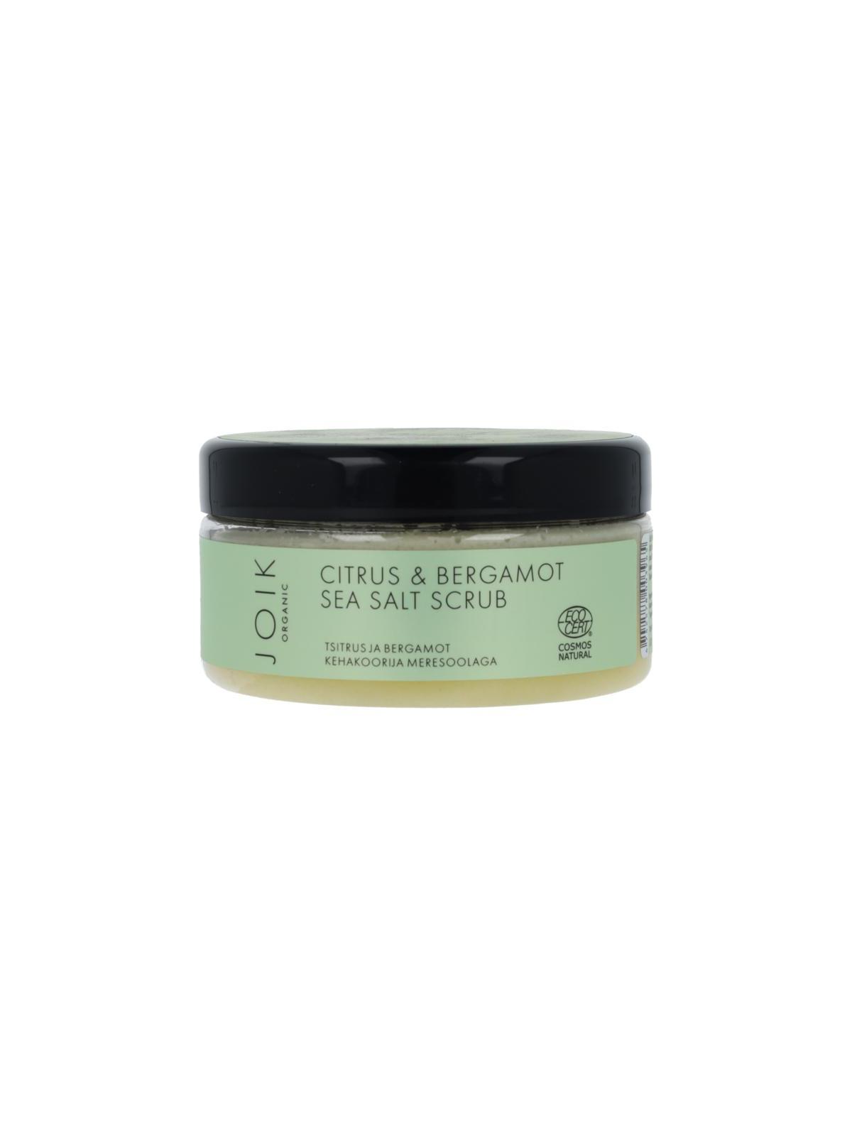 Joik Organics Citrus & bergamot sea salt scrub organic vegan