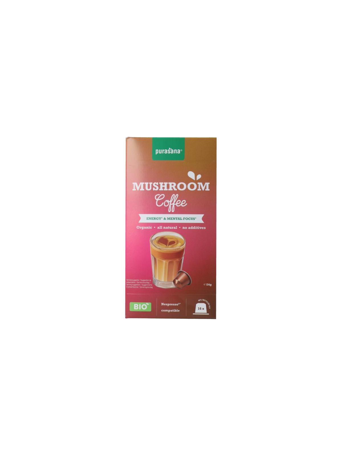 Purasana instant mushr koffie caps bio