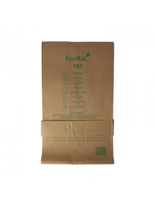 Biomat Wastebag compostable papier 10 liter