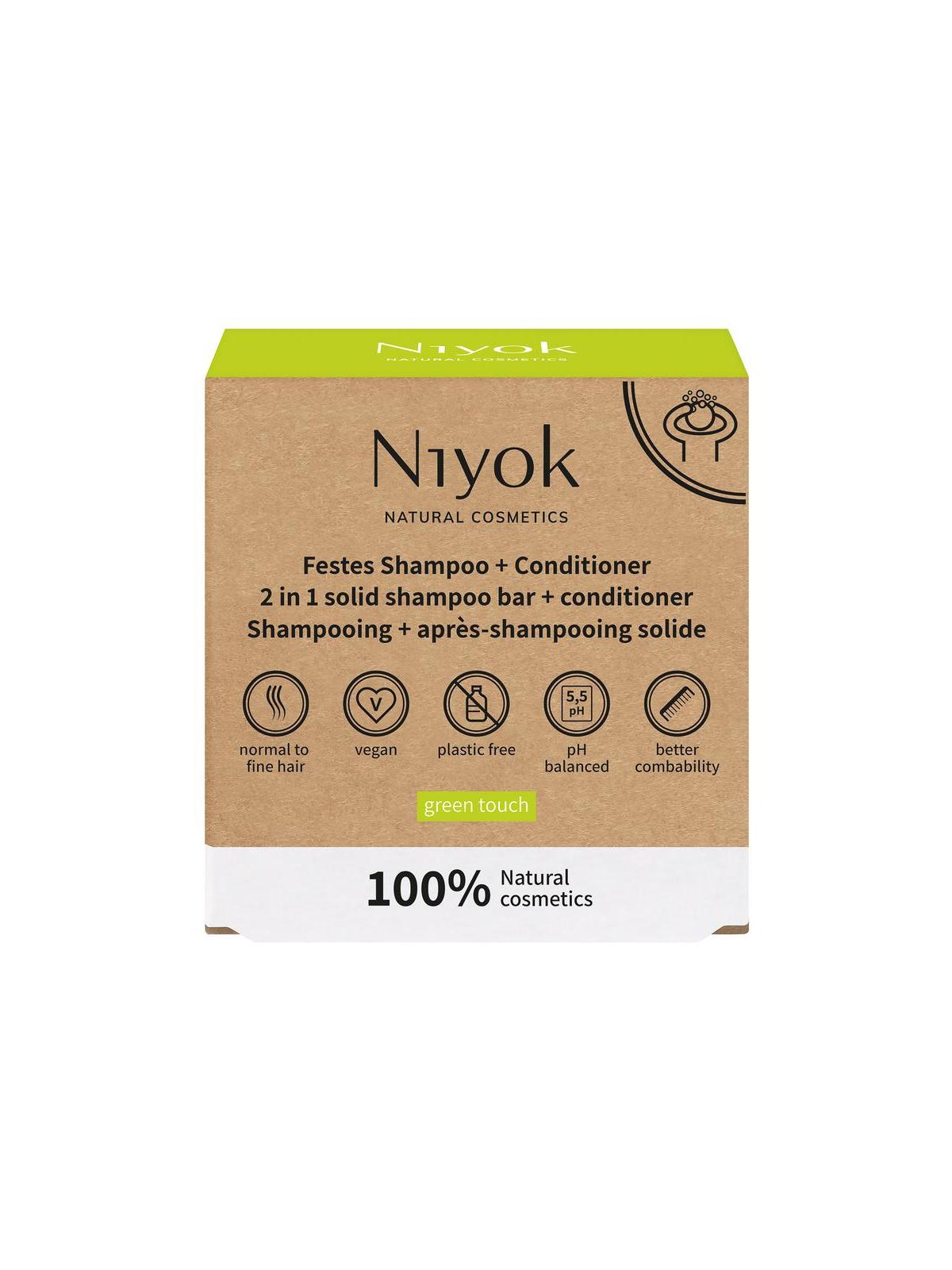 Niyok 2 in 1 shampoo/condition green touch