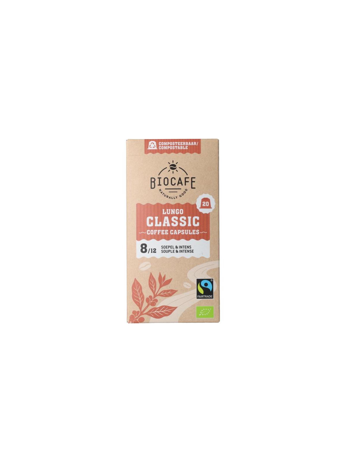 Biocafe Koffiecapsules Lungo bio