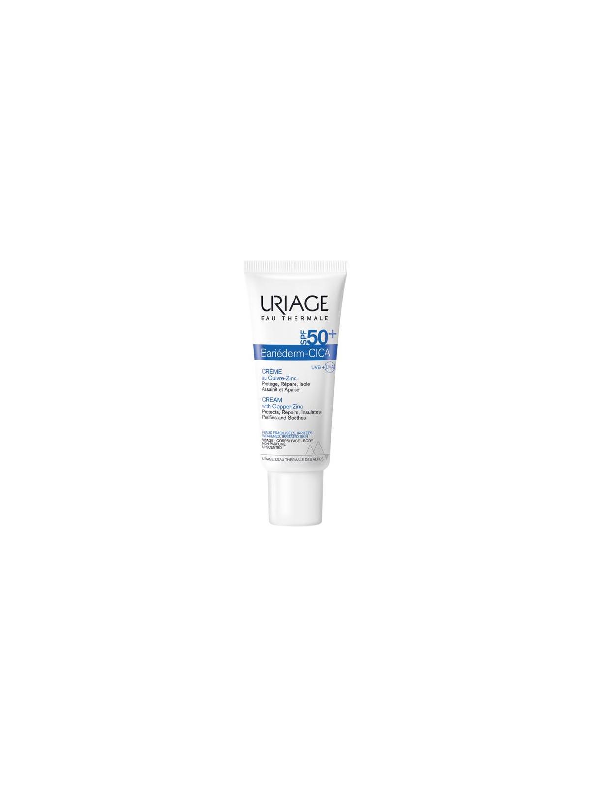 Uriage BARIÉDERM-CICA CRÈME SPF50+ AU CUIVRE-ZINC  40ML